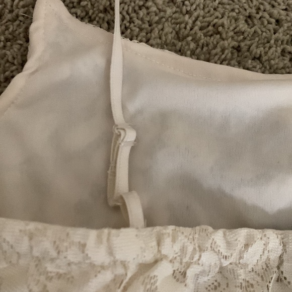 Lace & Denim Romper - Picture 3 of 6